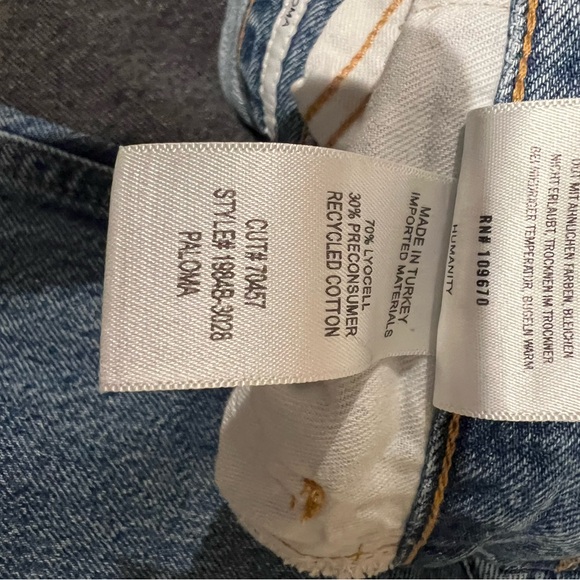 Citizens Of Humanity Paloma Baggy Light Blue Wide Leg Jeans - Picture 6 of 7